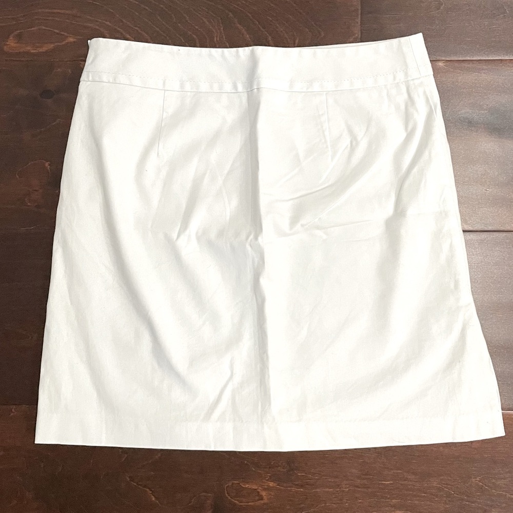 Express White Mini Skirt - Side Slits - size 4 🤍